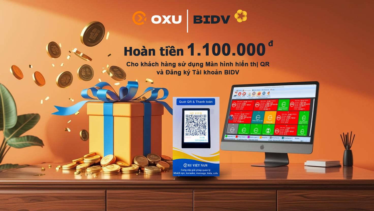 man hinh hien thi QR
