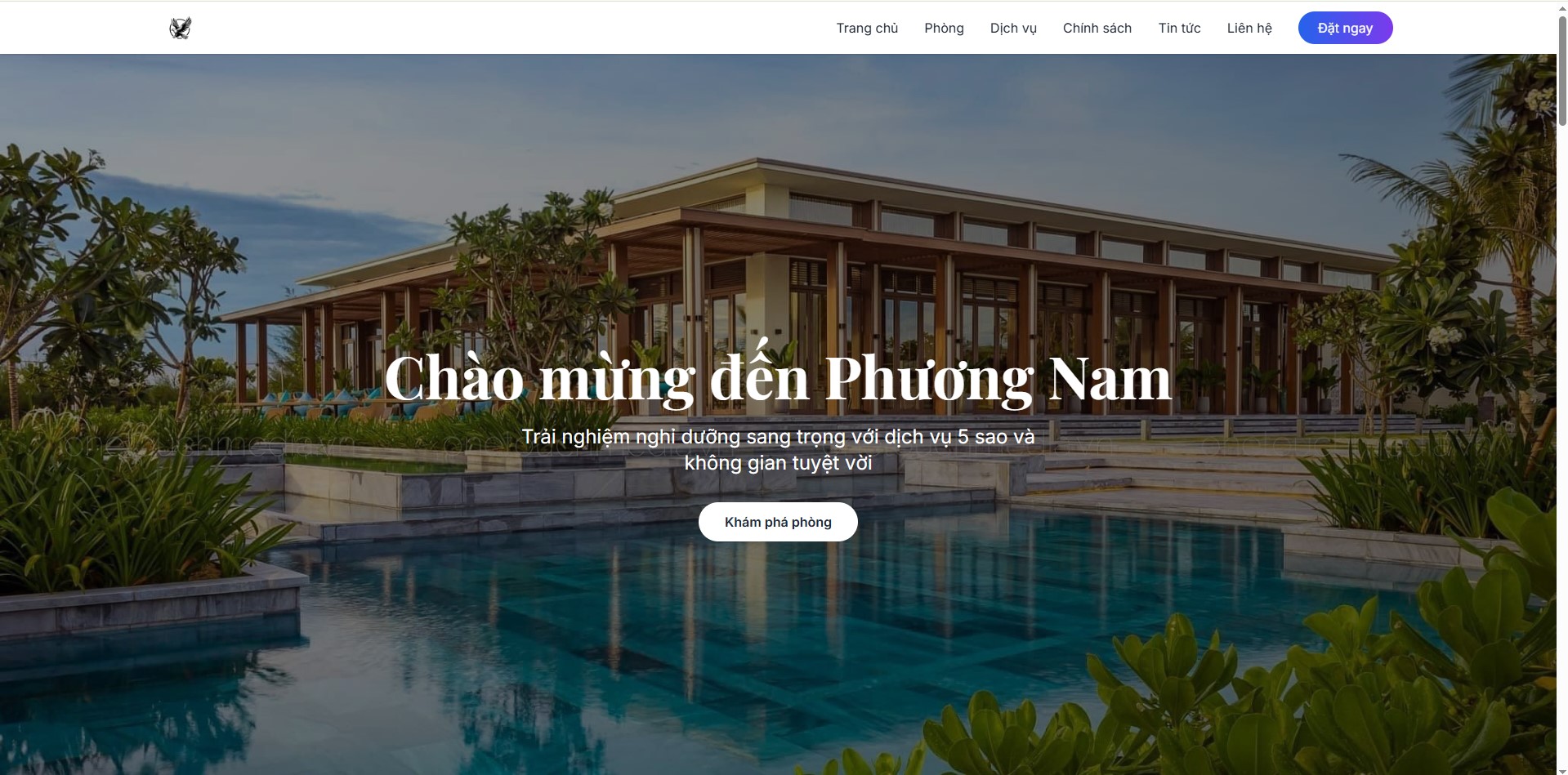 thiet ke website khach san